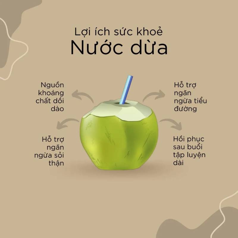 8 lợi ích tuyệt vời của nước dừa đối với sức khỏe