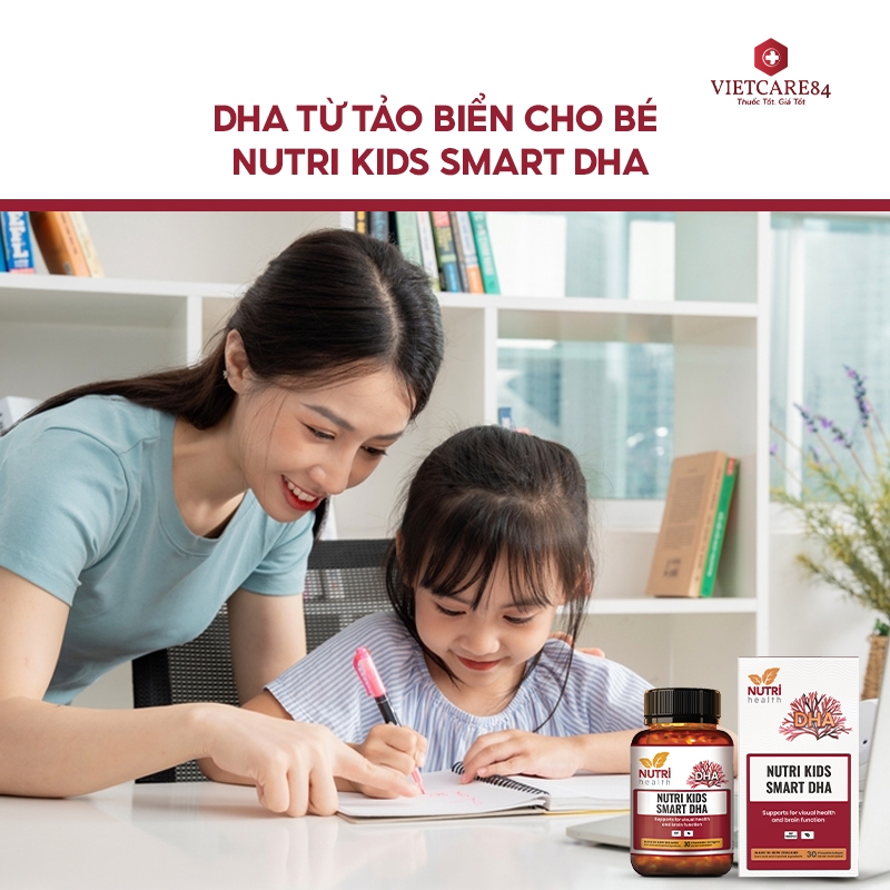 DHA Từ Tảo Biển Cho Bé - Nutri Kids Smart DHA