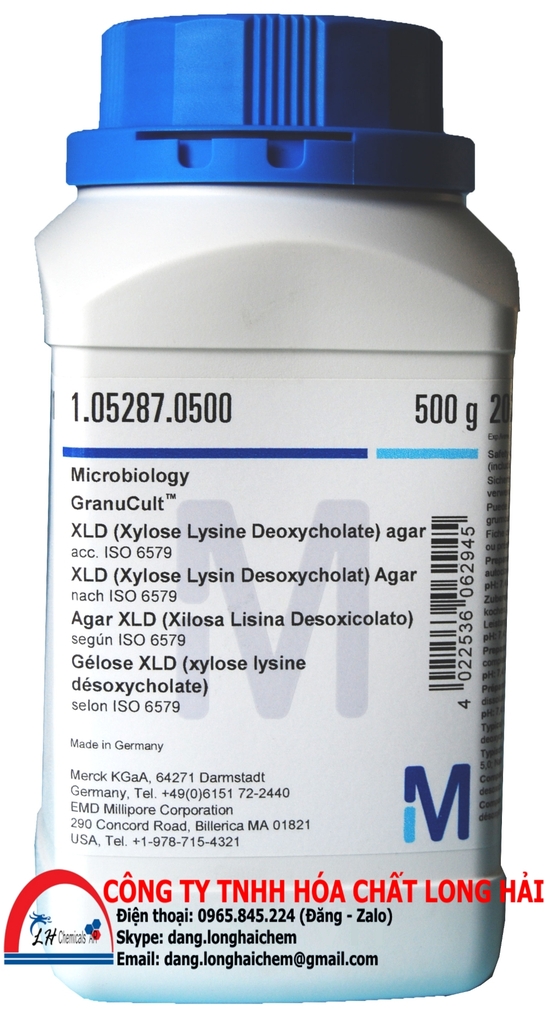 XLD (Xylose Lysine Deoxycholate) agar (Merck) 1052870500 TPHCM