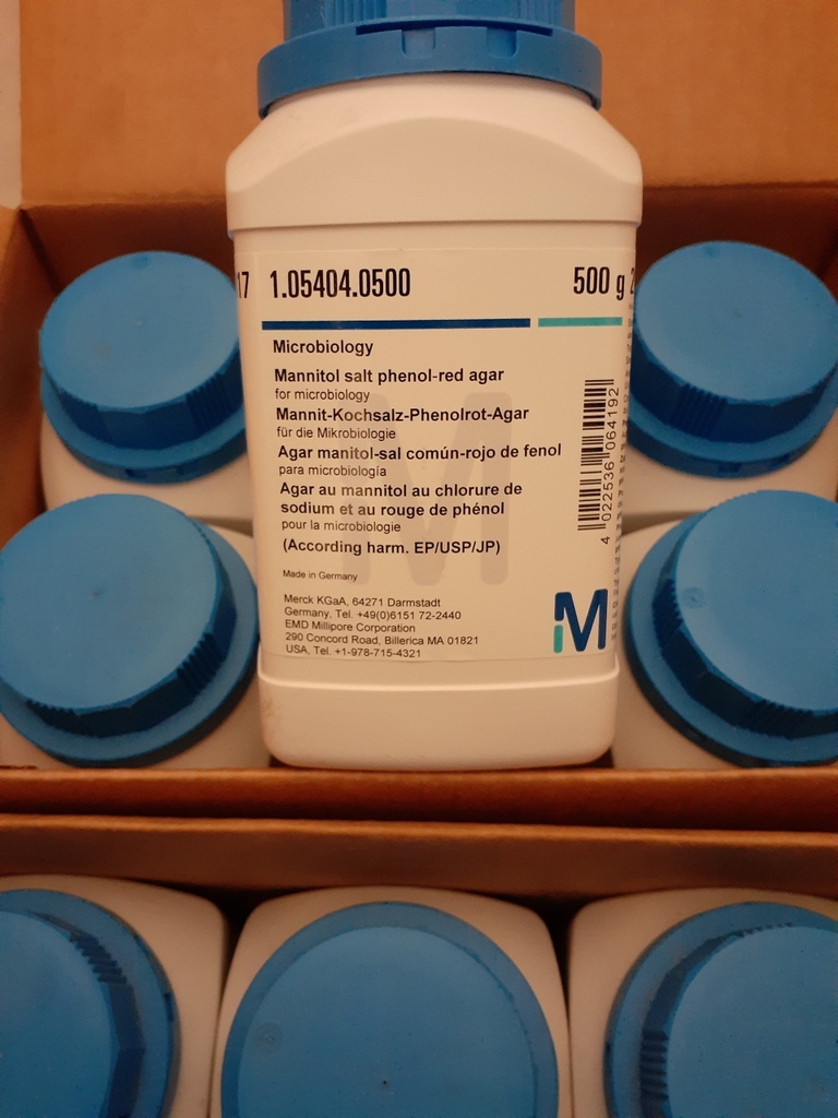 Mannitol salt phenolred agar (Merck) 1054040500 TPHCM
