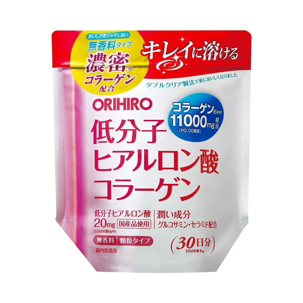 Bột Collagen Hyaluronic Acid Orihiro 11000mg (180g) - Nhật Bản