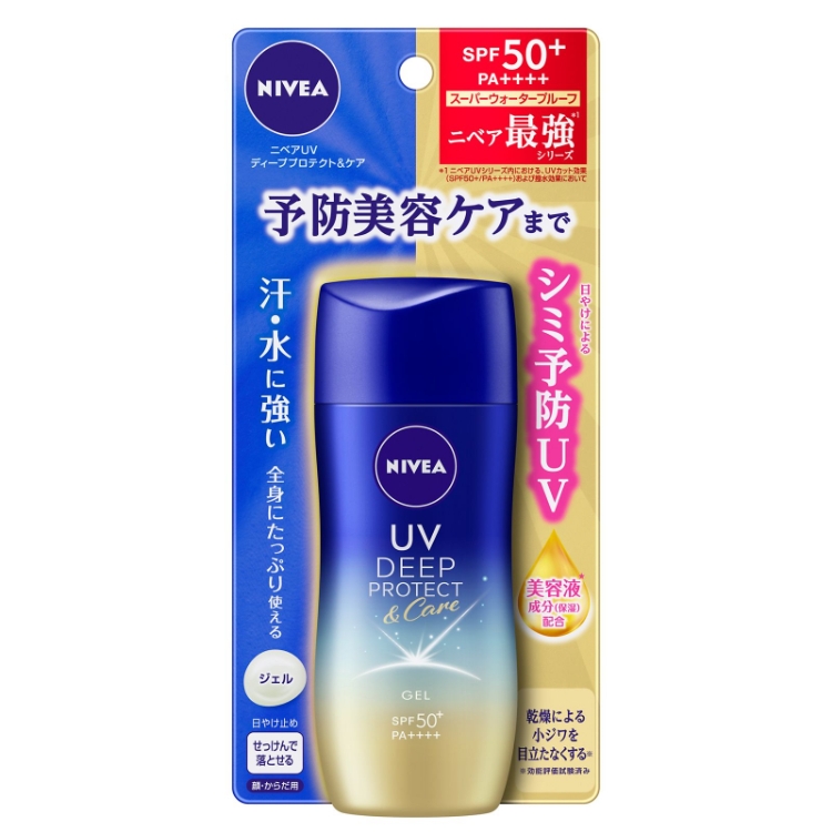 Kem chống nắng Nivea UV Deep Protect & Care Gel SPF50+ PA++++ (80g) - Nhật Bản