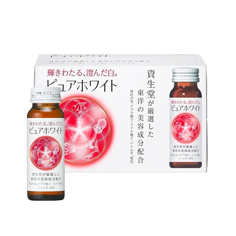 Nước uống trắng da Shiseido Collagen Pure White (10lọ/hộp) - Nhật Bản