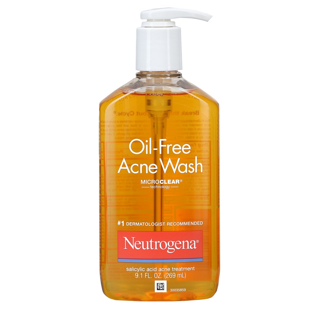 Sữa rửa mặt trị mụn Neutrogena Oil Free Acne Wash (269ml) - Mỹ