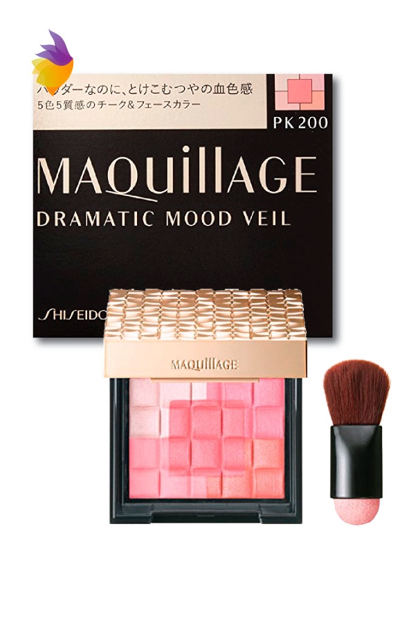 Phấn má hồng Shiseido Maquillage Dramatic Mood Veil & Face Color - Nhật Bản