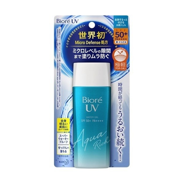 Kem chống nắng Biore UV Aqua Rich Watery Gel SPF50+ PA++++ (90ml/155ml) - Nhật Bản