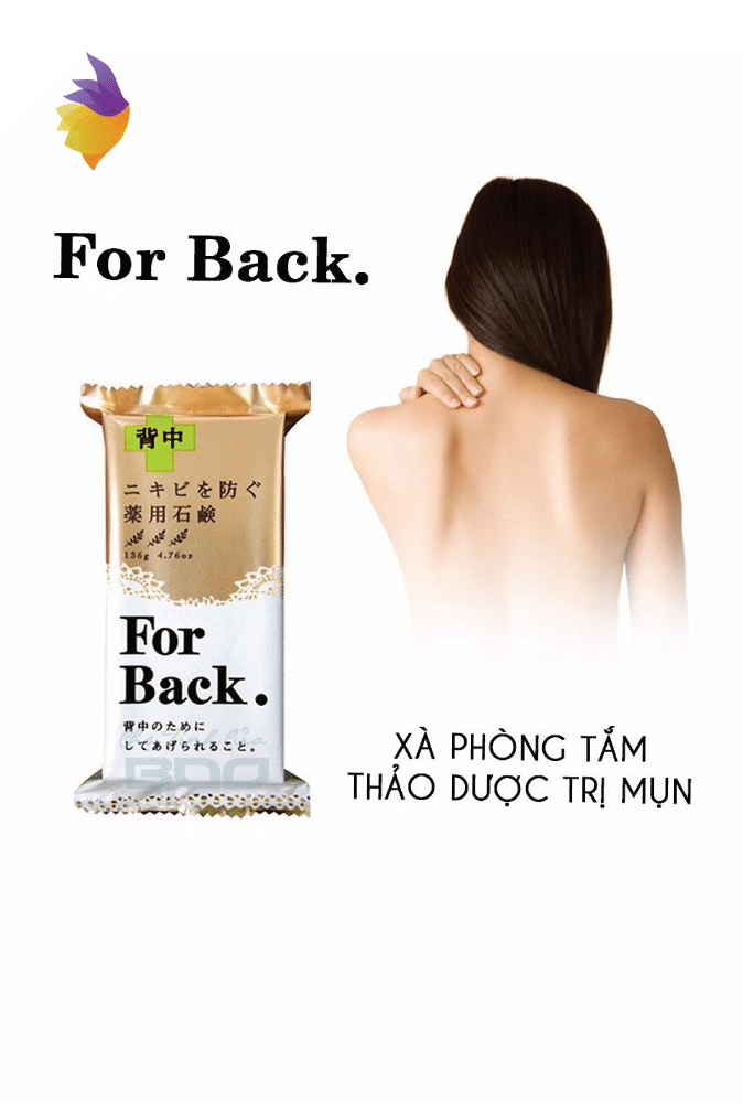 Xà phòng trị mụn lưng Pelican For Back (135g) - Nhật Bản