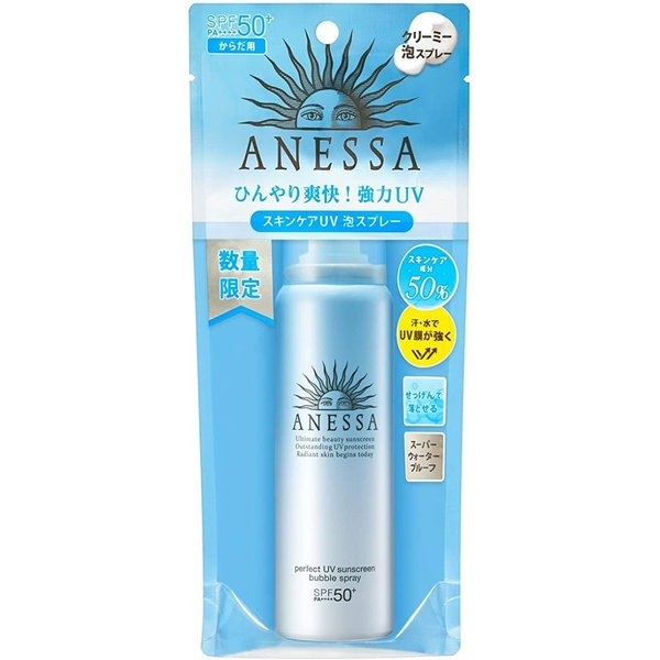 Xịt chống nắng Anessa Perfect UV Sunscreen Bubble Spray (60g) - Nhật Bản