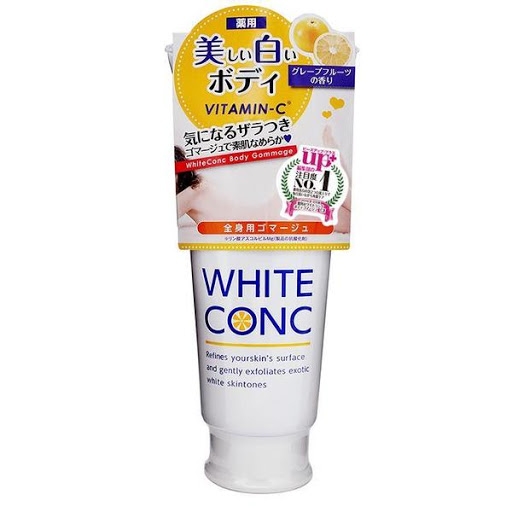 Tẩy tế bào chết dưỡng trắng da toàn thân White Conc Body Gommage (180g) - Nhật Bản