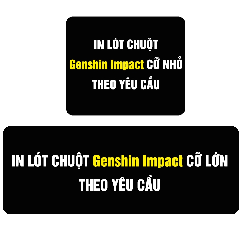 Lót Chuột Genshin Impact In Theo Yêu Cầu