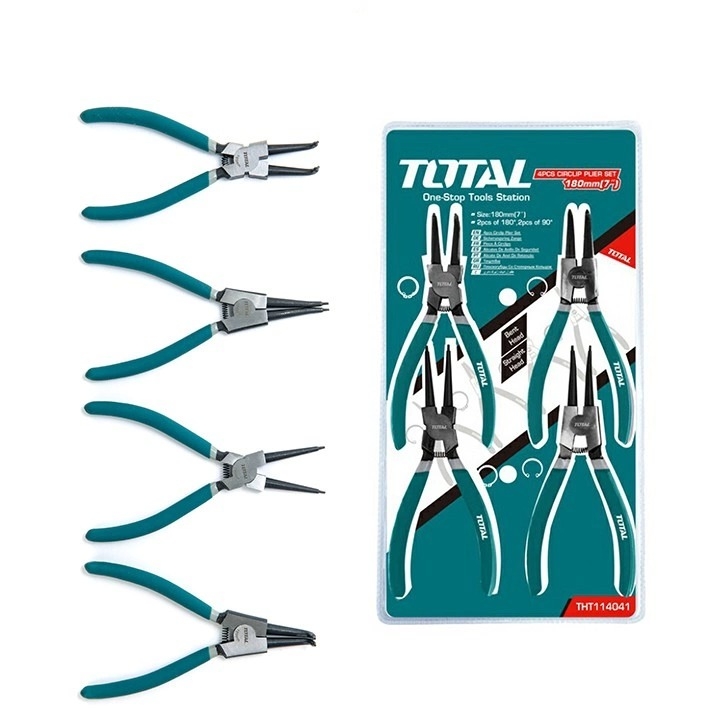 TOTAL 4PCS CIRCLIP PLIER SET (THT114041)