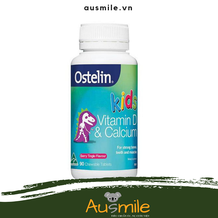 Viên Nhai Vitamin D Và Canxi Cho Trẻ Em Ostelin For Kids