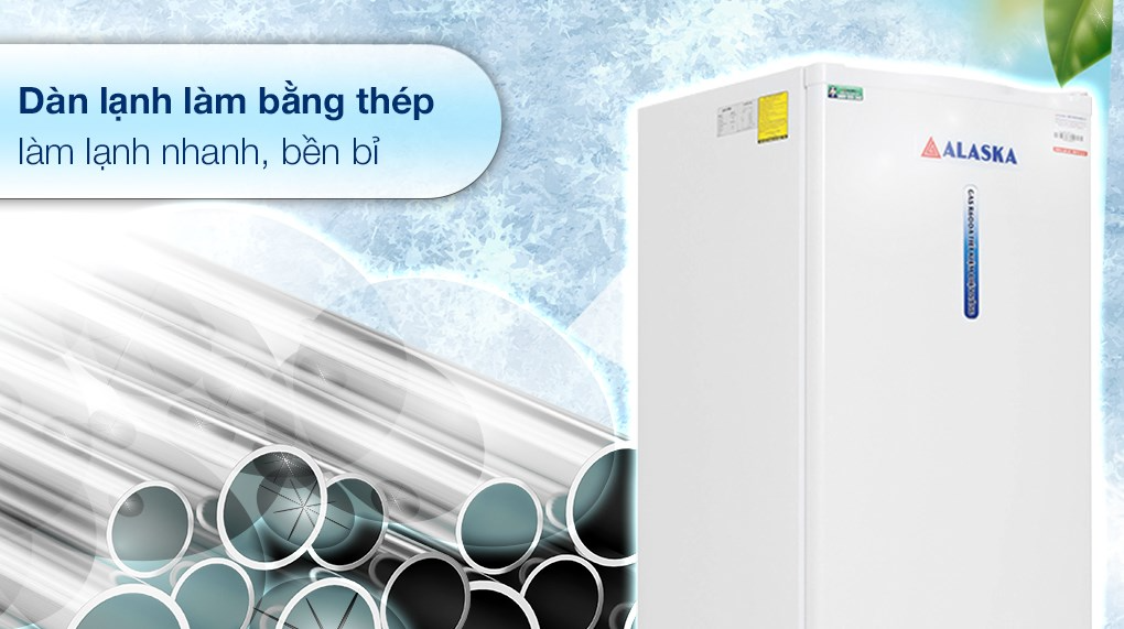Tủ đông ALASKA 5 ngăn dạng đứng DF-217 công suất 100W