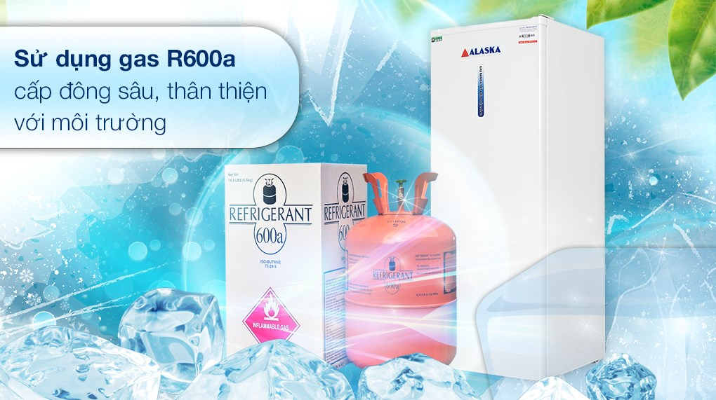 Tủ đông ALASKA 5 ngăn dạng đứng DF-217 công suất 100W