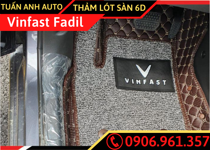 Thảm lót sàn 6D cho xe Vinfast Fadil