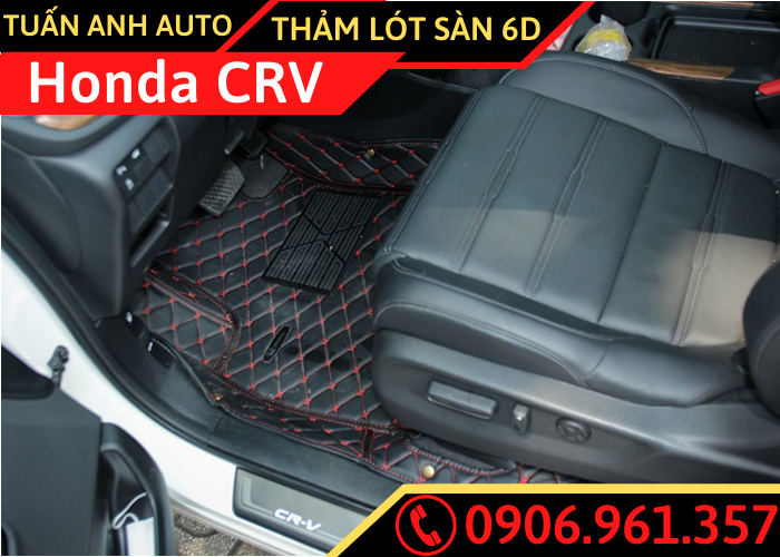 Thảm lót sàn 6D cho xe Honda CRV