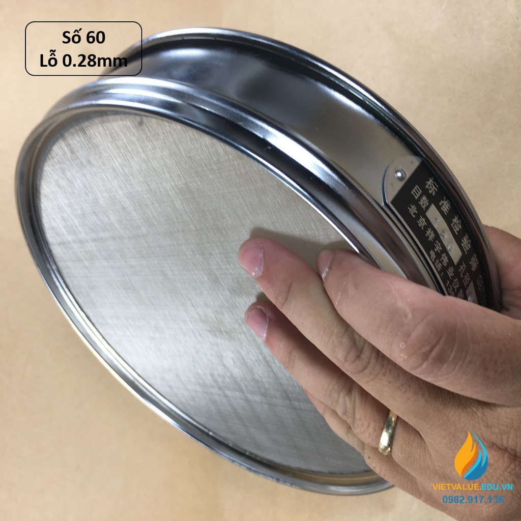 Sàng rây tiêu chuẩn đường kính 20cm kích thước mắt sàng 0.28mm, mã sàng ...