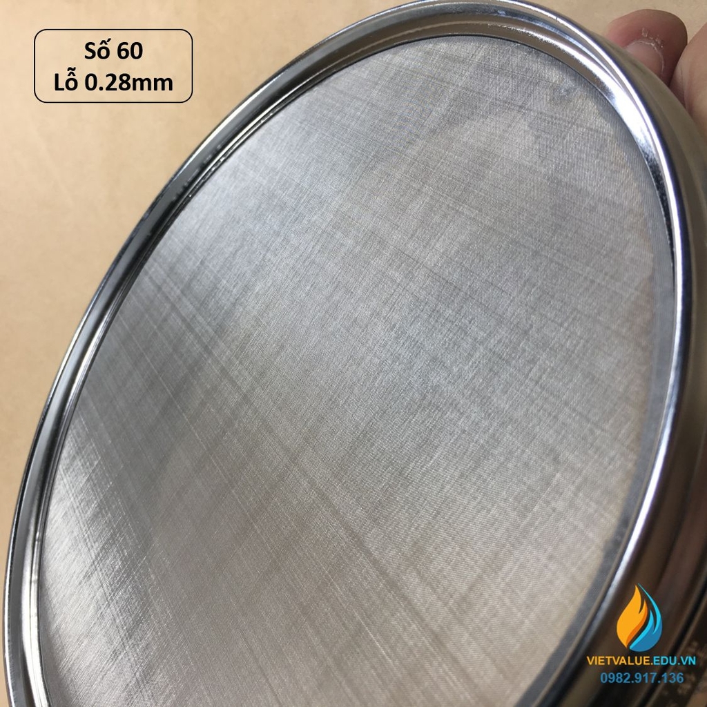 Sàng rây tiêu chuẩn đường kính 20cm kích thước mắt sàng 0.28mm, mã sàng ...