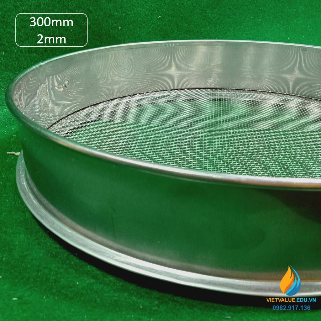 Sàng rây tiêu chuẩn 30cm lỗ 2mm VIETVALUE