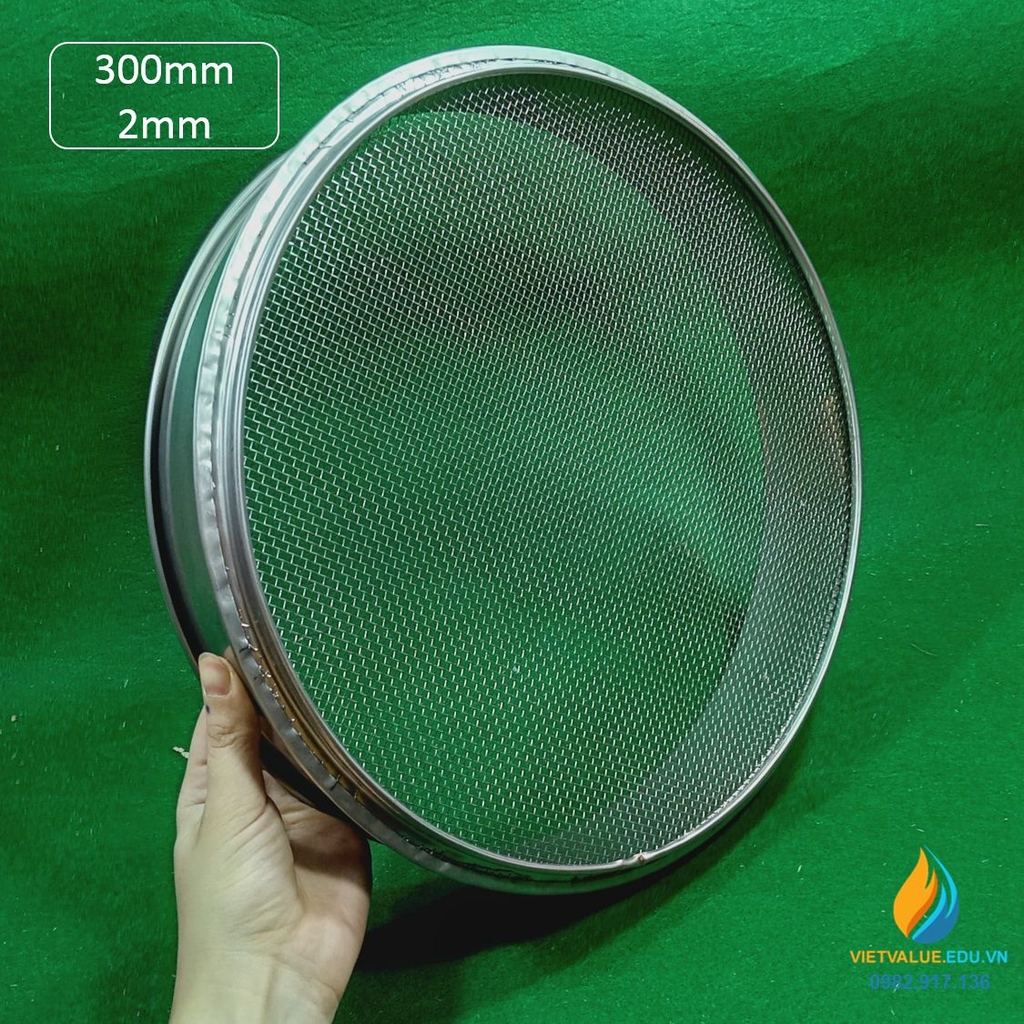 Sàng rây tiêu chuẩn 30cm lỗ 2mm VIETVALUE