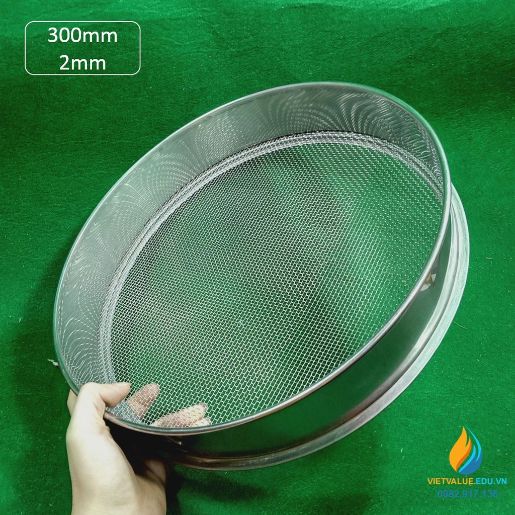 Sàng rây tiêu chuẩn 30cm lỗ 2mm VIETVALUE