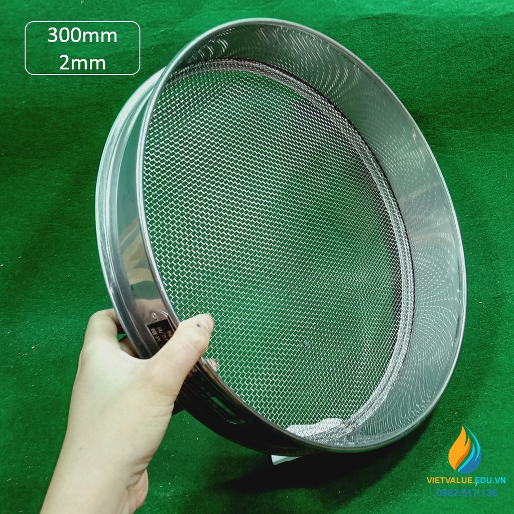 Sàng rây tiêu chuẩn 30cm lỗ 2mm VIETVALUE