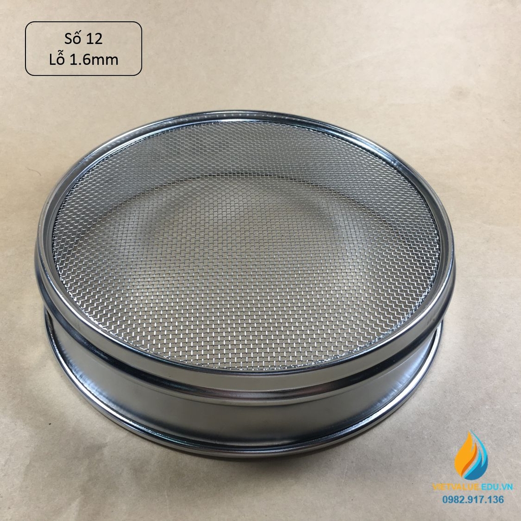 Sàng rây tiêu chuẩn đường kính 20cm kích thước mắt sàng 1.6mm, mã sàng ...
