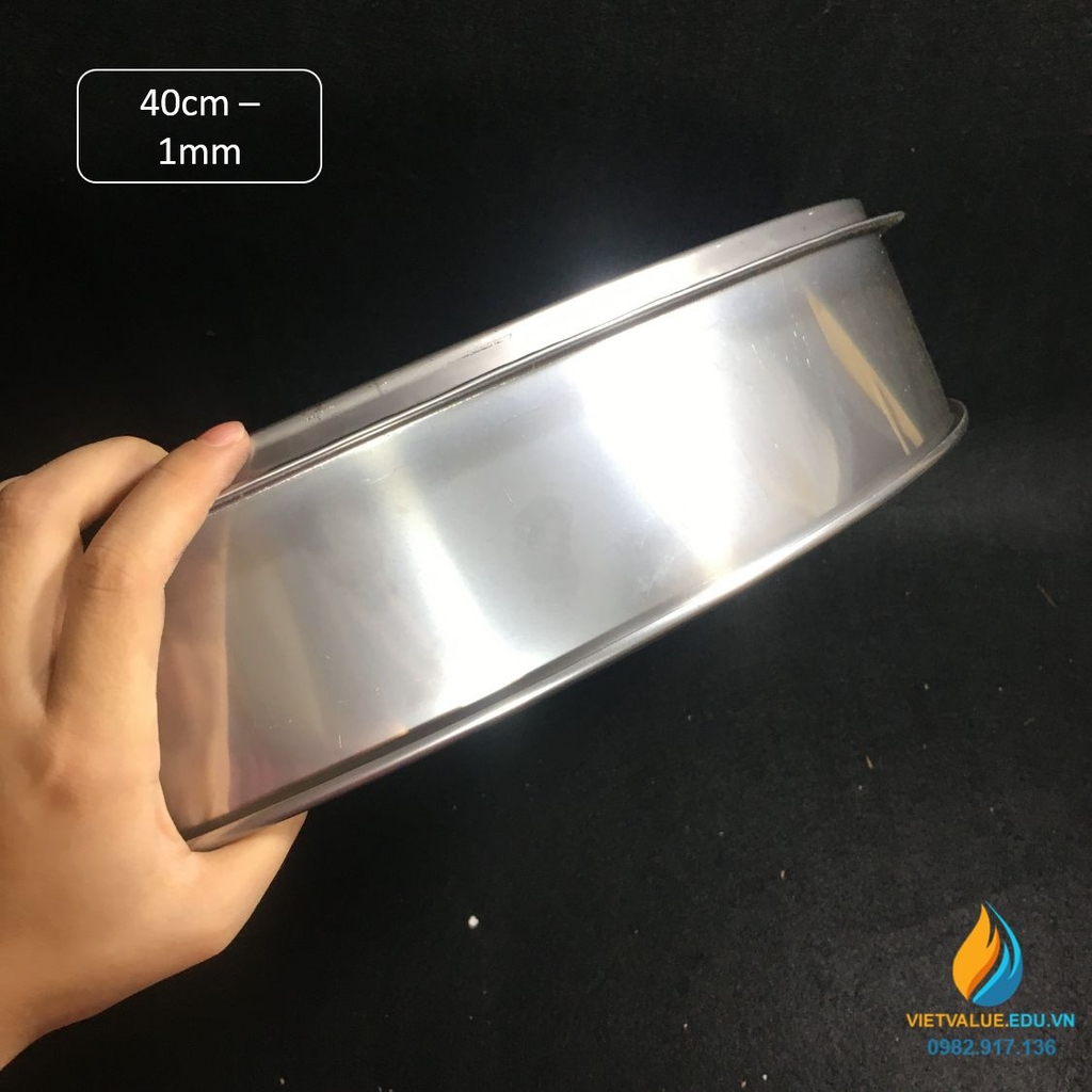 Sàng rây tiêu chuẩn, đường kính 40cm, lỗ 1mm, mã sàng 18 VIETVALUE