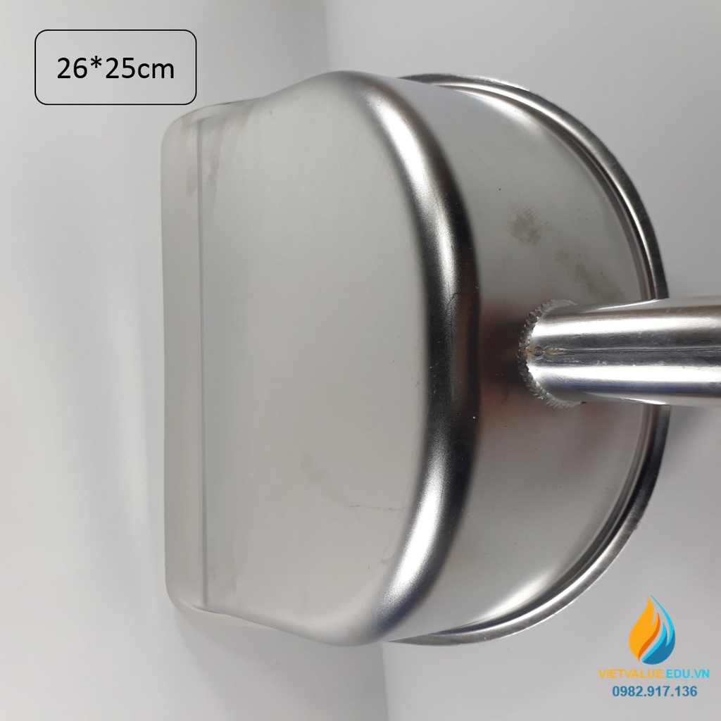Xẻng inox vuông, xẻng xúc mẫu, kích thước 25cmx26cm cán dài 15cm, inox ...
