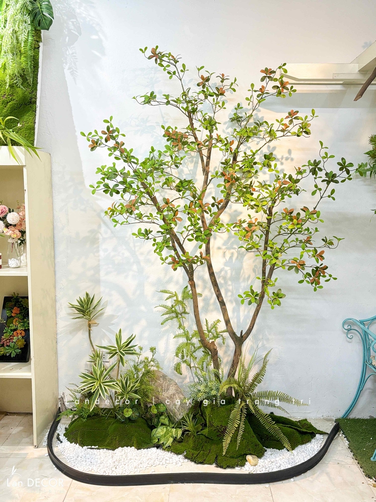 tiểu cảnh cây giả