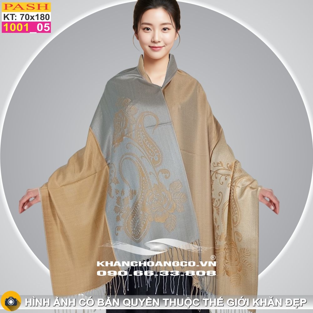 Khăn Choàng Cổ Pashmina Họa Tiết 1001_5