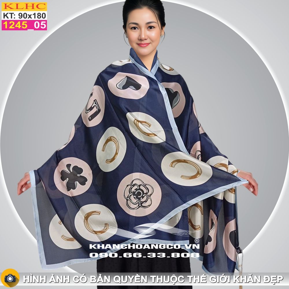 Khăn Choàng Cổ Lụa Thời Trang Thế Giới Khăn Đẹp KLHC 1023_4
