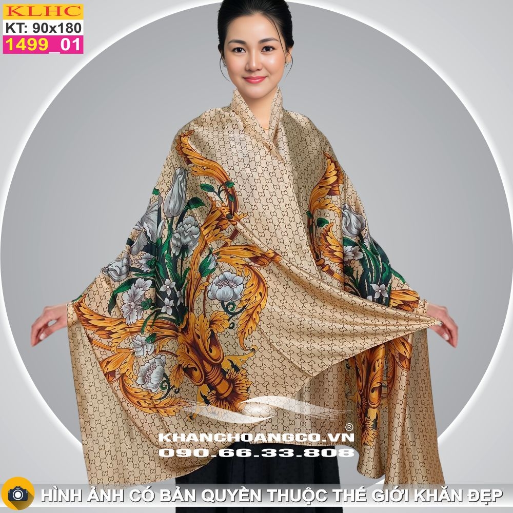 Khăn Choàng Cổ Lụa Thời Trang Thế Giới Khăn Đẹp KLHC 1150_1