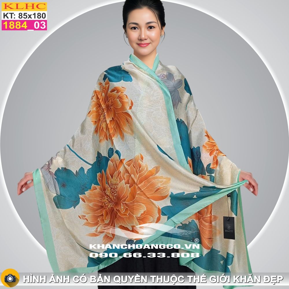 Khăn Choàng Cổ Lụa Thời Trang Thế Giới Khăn Đẹp KLHC 1084_3