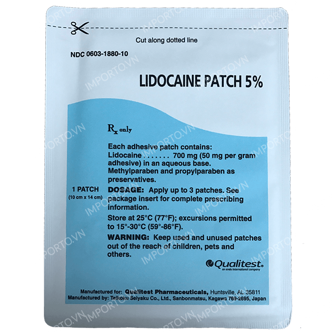 Cao dán giảm đau nhức chuyên dùng cho bệnh nhân ung thư giai đoạn cuối Lidocaine