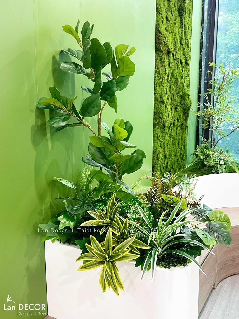 bồn cây giả tiểu cảnh