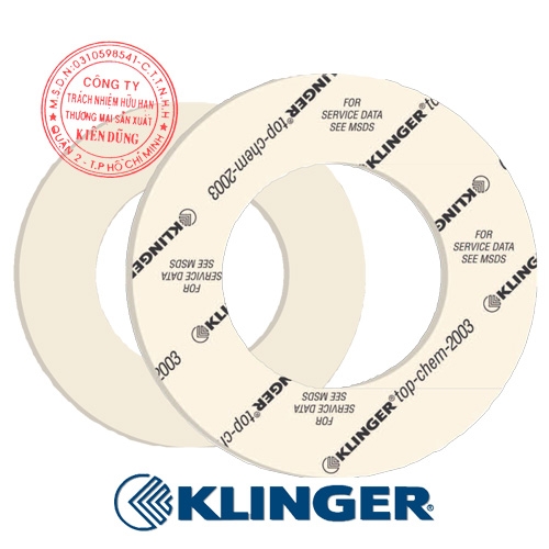 Gioăng cao su PTFE Klinger TOP-CHEM 2003 | Kiên Dũng (KIDUCO)