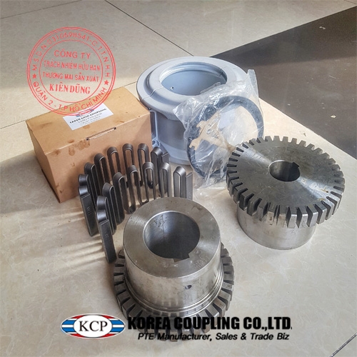 Hình ảnh thực tế trọn bộ khớp nối lưới KCP Taper Grid Coupling 1100T10 Complete Bore