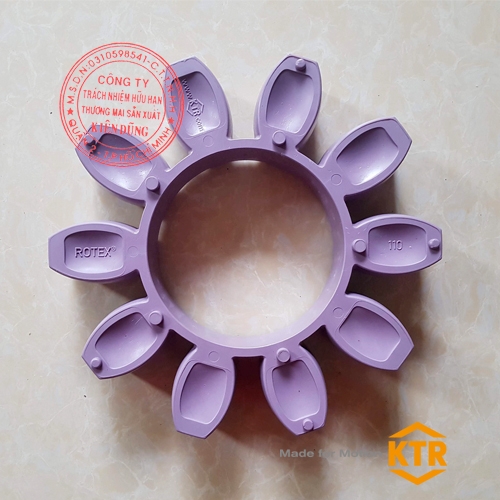 Đệm giảm chấn cho khớp nối KTR Rotex 110 98ShA LILAC