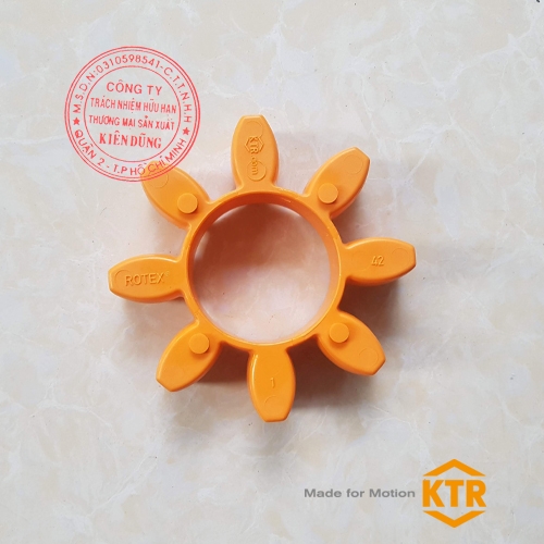 Đệm giảm chấn cho khớp nối KTR Rotex 42 92ShA ORANGE