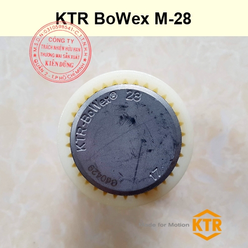 vòng đệm giảm chấn Bowex KTR M-28 cho khớp nối răng KTR BoWex M-28