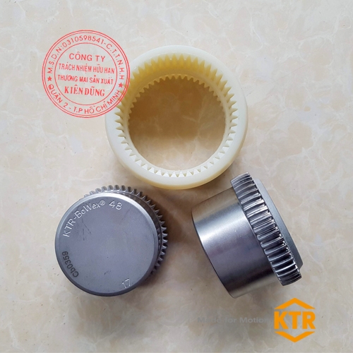 Khớp nối răng vỏ nhựa KTR BoWex M-48 Gear Coupling Split