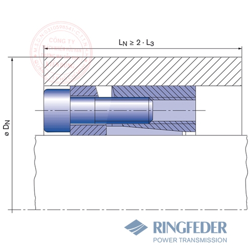 Thiết bị khóa trục côn Ringfeder RfN 7013.0 location