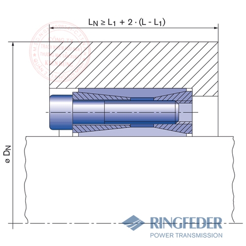 Thiết bị khóa trục côn Ringfeder RfN 7014 location