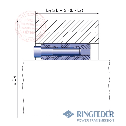 Thiết bị khóa trục côn Ringfeder RfN 7015.0 location