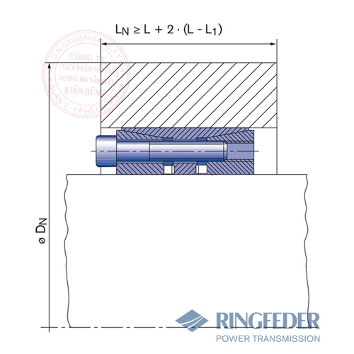 Thiết bị khóa trục côn Ringfeder RfN 7515 location