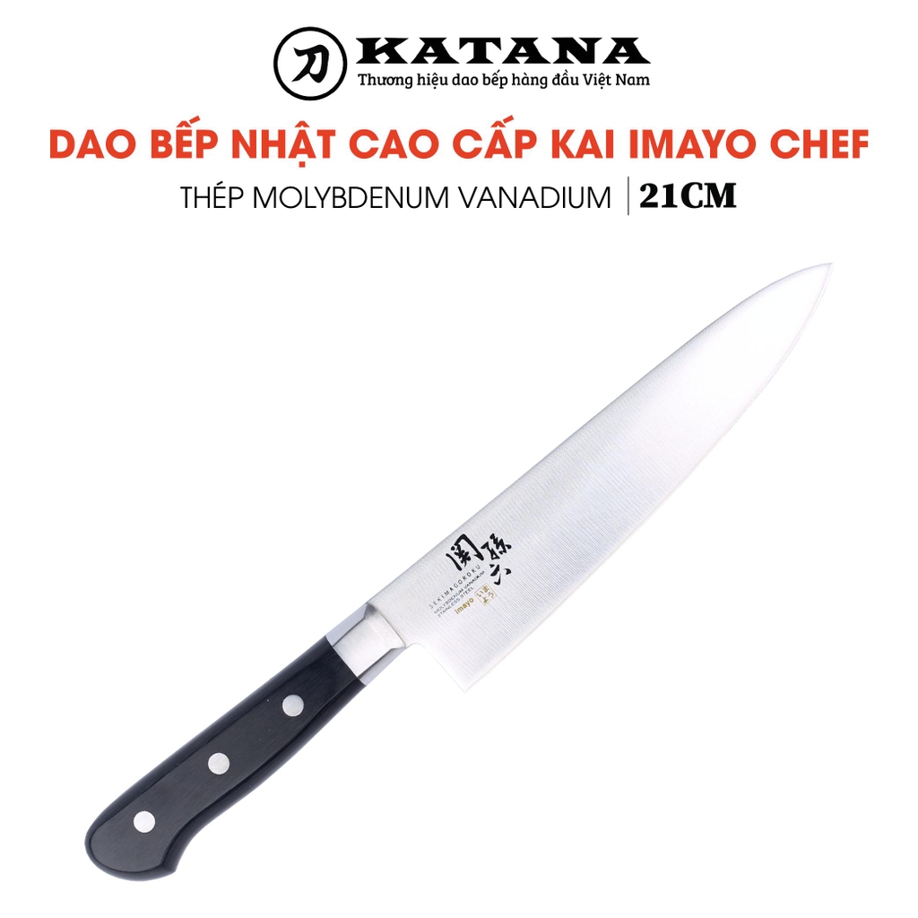 Dao bếp Nhật cao cấp KAI Imayo Chef - Dao thái thịt cá AB5435 (210mm)