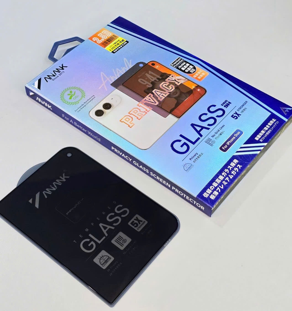 【iPhone Duo】Kính cường lực ANANK 2.5D Chống nhìn trộm 360*