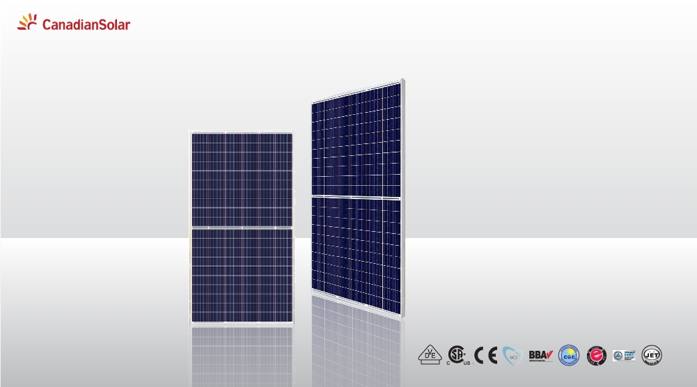 Tấm Pin Năng Lượng Mặt Trời Canadian 445 W