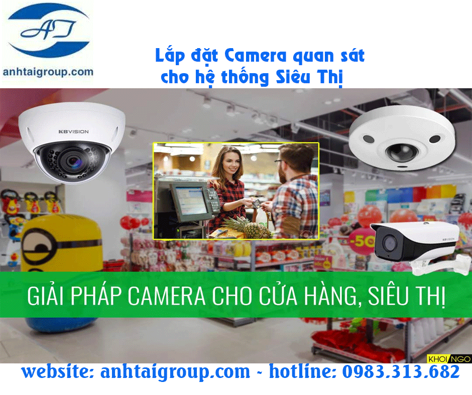 Lắp đặt Camera quan sát cho Siêu Thị